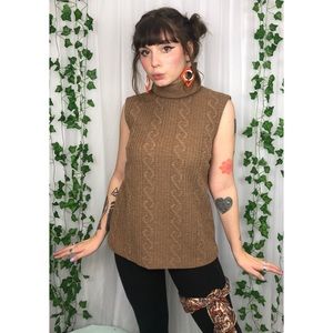 Vintage turtleneck tunic top